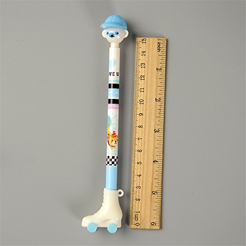 Cute Kawaii little Skating child shape Kawaii Random Color Shipping Ball point Pens For students school supplies (6)