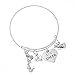 Infinity Collection - Cheer Bracelet - Adjustable Charm Bangle, Cheer Jewelry, Gift for Cheerleaders & Coaches, Non-Tarnish, Premium Quality