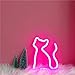 QiaoFei Neon Light,LED Cat Sign Shaped Decor Light,Wall Decor for Christmas,Birthday party,Kids Room, Living Room, Wedding Party Decor(Pink)