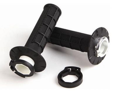 02-16 HONDA CRF450R: ODI V2 Half-Waffle Lock-On Grips