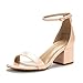 Dream Pairs Women's Low-Chunk Low Heel Pump Sandals