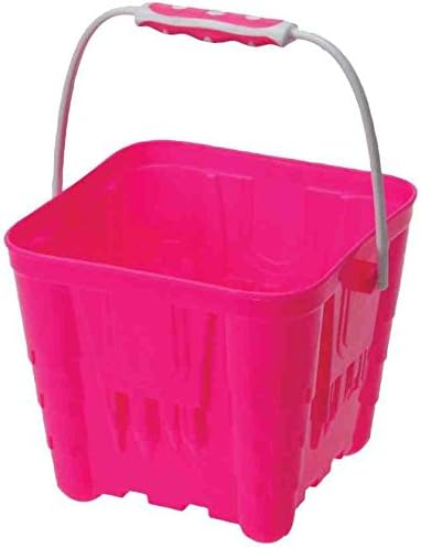 Onthebeach Children's Medium Square Castle Bucket (Assorted Colours) - Summer Garden/Sand Pit/Beach Fun!