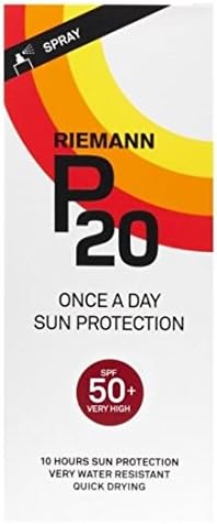 P20 Once a Day Sun Protection Spray SPF50 200ml UVA UVB Water Resistant