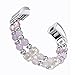 bayite Pearl Bands Compatible Fitbit Alta and Alta HR, Natural Stone Bead Replacement Bracelet Elastic Stretch Strap Women Girls