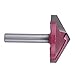 120 Degree Router Bit, EnPoint Titanium Coating Carbide-Tipped Double Edge Miter Folding V-Groove Router Bit 6mm Shank 120° 32mm Cutter Dia 3D Making Lettering Engraving Bit Chamfer Bevel Cutter