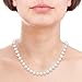 14k Gold Handpicked AAA White Japanese Akoya Cultured Pearl Necklace, 18