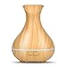 OliveTech Mini Aroma Essential Oil Diffuser, 150ml Wood Grain Aromatherapy Diffuser Ultrasonic Cool Mist Humidifier with Waterless Auto Shut-Off for Home Office Bedroom Baby