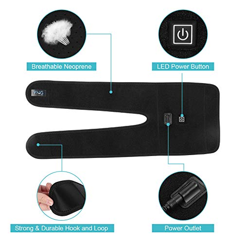 Heating Knee Brace Wrap, Knee Warmer Heated Knee Wrap Heating Pad Heat