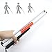 Gonioa Folding Blind Cane, IDS Folding Walking Stick for Blind People, Reflective Red