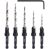 6-Piece HSS Countersink Drill Bit Set - Woodworking Chamfer Tools With Quick Change 3 thumbnail image