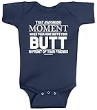Threadrock Unisex Baby That Awkward Moment When Mom Sniffs Your Butt Bodysuit