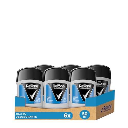 Desodorante Stick Antitranspirante para hombre Cobalt Dry 50ml - Pack de 6