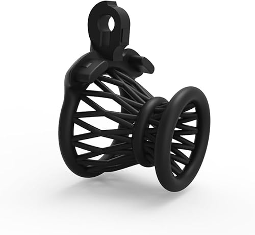 Heuceo Male Inverted Chastity Cage Sex Toy Set with 4 Cock Rings, 3D Small  Negative Chastity