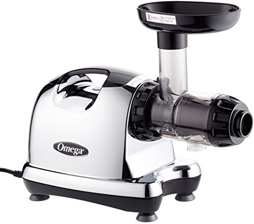 Omega 8226 Extracteur De Jus Chromé 36,8 X 16,5 X 39,4 Cm