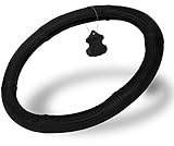 Motorup America Leather Steering Wheel Cover - Fits Select Vehicles Car Truck Van SUV - Black Style 20