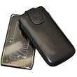 Suncase - Funda de cuero para Motorola RAZR Droid, color negro