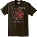 Game of Thrones - House Targaryen Fire & Blood - T-Shirt (XX-Large)