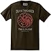 Game of Thrones - House Targaryen Fire & Blood - T-Shirt (XX-Large)
