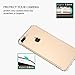 IDStore iPhone 7 Plus Case, iPhone 8 Plus Case [Ultra Slim Fit] + 2 Tempered Glass Screen Protectors - Clear, Anti-Scratch Back Cover [Shock Absorbent] - Offers Full Body Cover Protection(5.5 Inch)