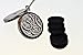 Aum Om Pewter Aromatherapy Essential Oil Diffuser Necklace Locket Pendant Jewelry on 22 Inch Stainless Steel Chain