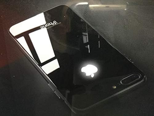 (Black) World’s First 3D Designer Illuminating Luminous LED Backlit Apple Logo Case for iPhone 7+ 8+ Plus +