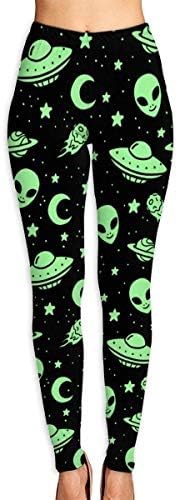 wwoman Womens Cool Miracle Alien Fitness Yoga Leggings Pants Sport Capri Pants