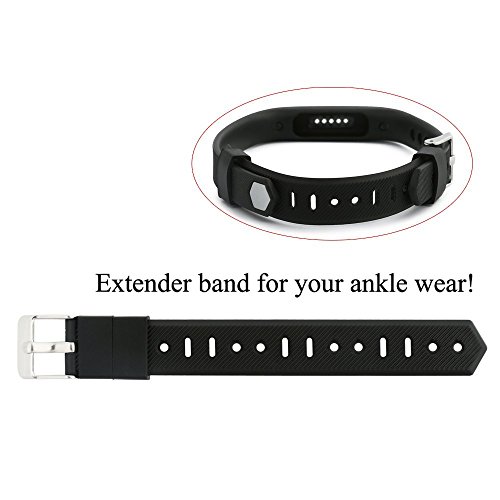 Baaletc Extender Band for Fitbit Flex/ 2 & Fitbit Alta Fitness Tracker Wristbands - Designed for Larger Size Wrists or Ankle Wear, 14mm (Width) x 115mm (Length)