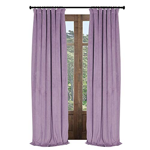 Artdix Velvet Lined Blackout Curtains Panels Window Drapes Light