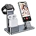 YoFeW Charging Stand for Apple Watch Charger Stand Aluminum Dock Station Compatible for iWatch Apple Watch Series 4/3 / 2/1/ AirPods/iPhone X/XS/XS Ma /8 / 8Plus / 7/7 Plus /6S /6S Plus