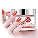 Orange Dipping Powder 1 Ounce (Added Vitamins) I.B.N Nail Dip Powder DIY Manicure, Light Weight and Firm, No Need UV LED Lamp Cured (DIP 042)