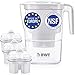 BWT Vida Water Filter Pitcher With 3 Bonus 60 Day Filters, Technology For Filtration & Taste