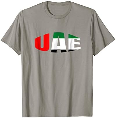 UAE Flag Shirt Letter Typography T-Shirt