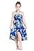 Girl Hawaiian Butterfly Dress in Hibiscus Blue