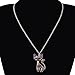 BONSNY Statement Enamel Alloy Chain Cat Necklaces Pendant Original Design For Women (Purple)