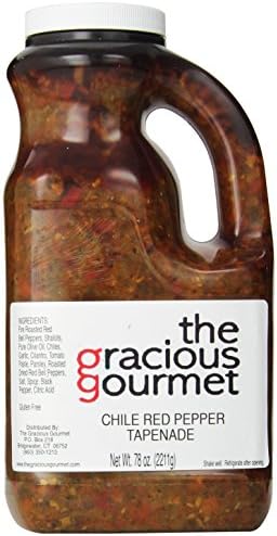 The Gracious Gourmet Chile Red Pepper Tapenade, 78-Ounce