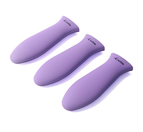 Crucible Cookware Silicone Hot Handle Holders (Large, Purple) - Thumbnail 3