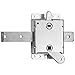 Indus Hardware - Garage Door L-Handle Lock with Inside Slide Lock Latch Mechanism Set with Hardware Bag