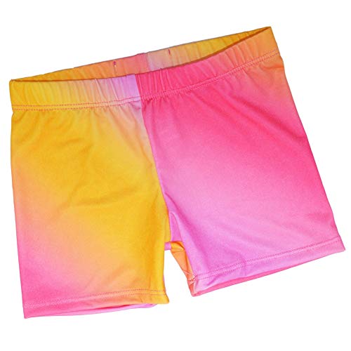 TwirlyGirl Girls Pink Orange Dance Shorts Pretty Ombre Under Dresses USA Made