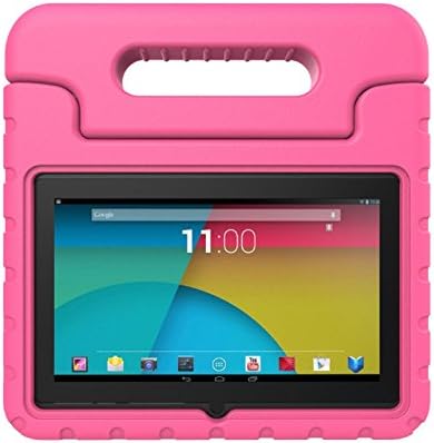 Eluckey 7 Inch Tablet Case Kidproof Rainproof Shockproof Kids Kindly Case for Dragon Touch Y88X Plus / Y88X / Q88 A13 7", Alldaymall A88X / A88S 7", NPOLE N718 7'' Android Tablets (Pink)