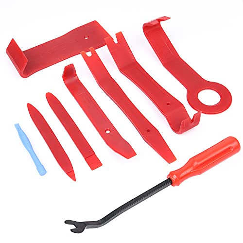 Flintronic Auto Trim Removal Tool, 9Pcs Car Trim Removal Tool Kit, Repair Audio Tool, Audio Radio Installtion, Auto Door Radio Door Panel Removal Tools for Dash Center Console Installation and Remover