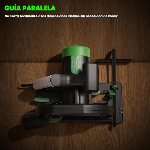 Enventor 1300W Circular Saw, Hand Circular Saw 5000RPM, Cutting Depth 65mm(90°), 44mm(45°), 1 Saw Blades (185mm, 24T), Ideal for Cutting Wood, PVC