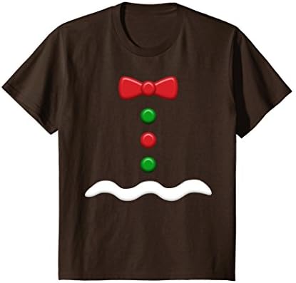 Kids Gingerbread Man Costume T-Shirt 10 Brown