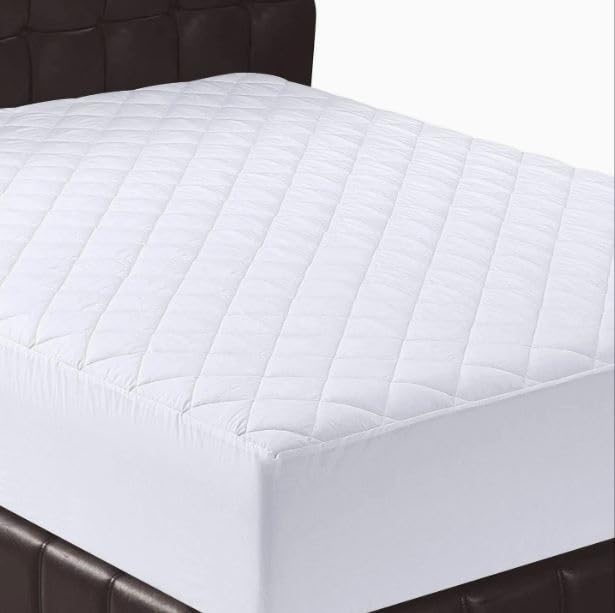 Prime Linens Quilted Fitted Mattress Protector Bedding Mattress Cover Topper Protection Extra Deep Stretches 35Cm Great Fit (Super King, 180x200Cm)