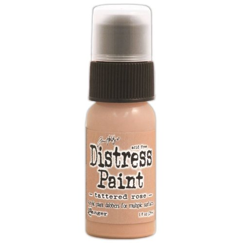 Ranger Tim Holtz Distress Paint, 1-Ounce Bottle, Tattered Rose