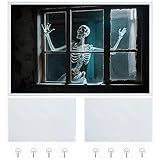 Oudain 2 Pcs Halloween Fabric Rear Projection