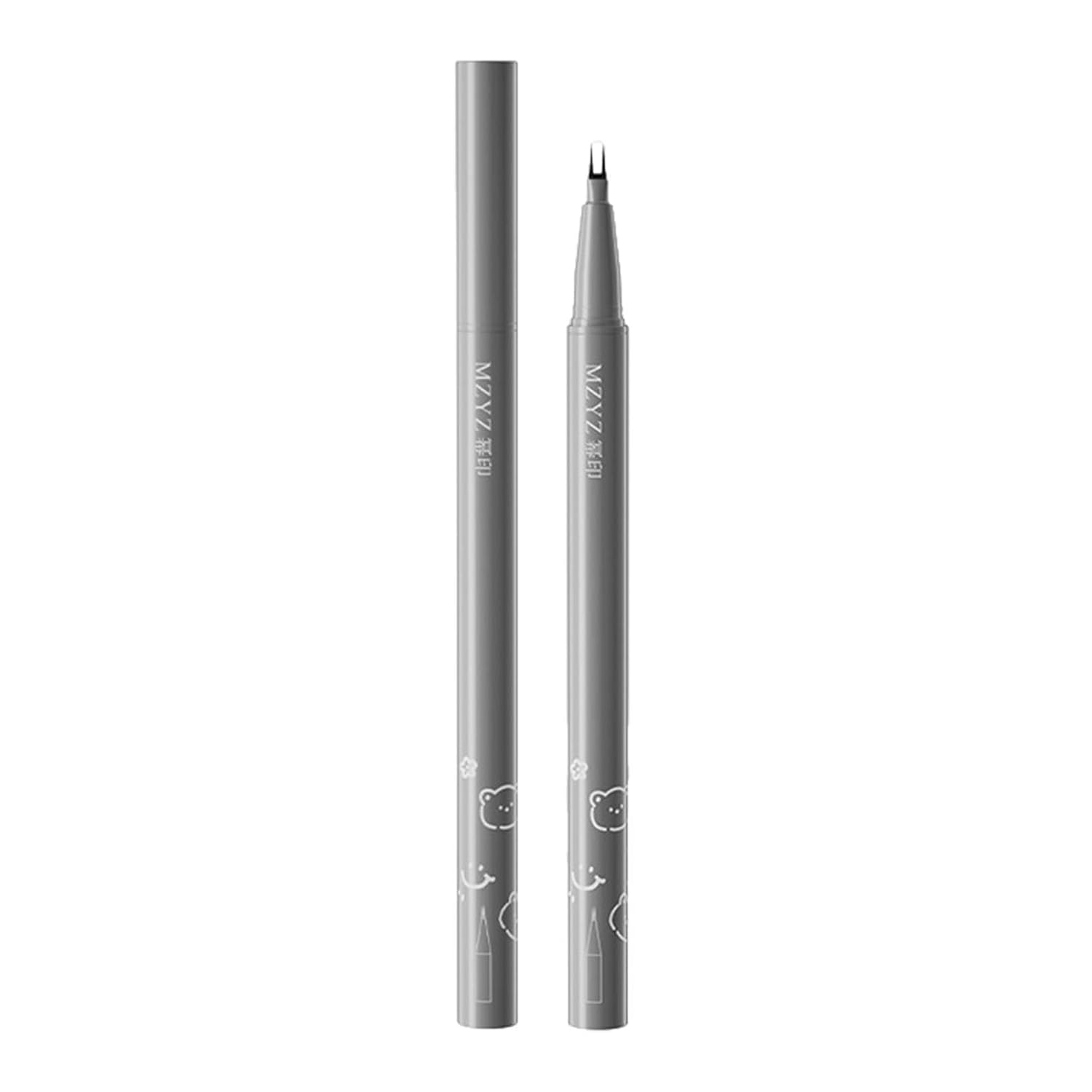 Double Tip Eyelash Pencils Double Tip Lower Eyelash Pencils, Waterproof Double-tip Pencil,Waterproof Liquid Eyeliner,Two-claw Bottom Lashes Pencil Multi-function Super Slim Eye Liner