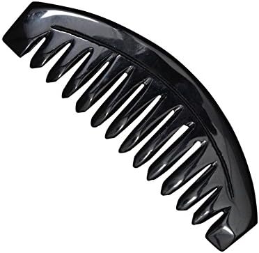 Gemstone Yoni Obsidian Crystal Comb - Rounded