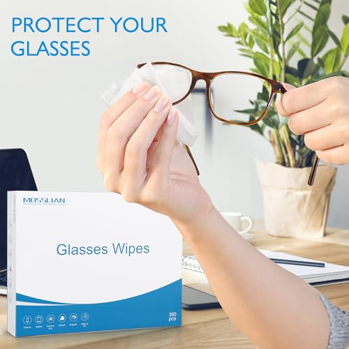 MOSSLIAN 360 Multi-Purpose Cleaning Wipes for Glasses, Tablets, Smartphones, Screens