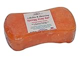 Diva Stuff Cellulite and Slimming Spongy Soap Bar, Orange Cream Scent, With Caffeine, Made in the U.S.A.