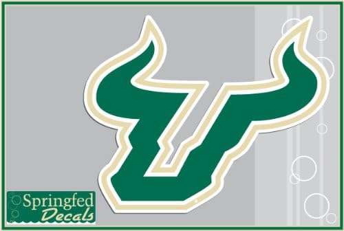 USF BULLS BULL HORNS LOGO 6" Vinyl Decal #1 South Florida Car Truck Sticker